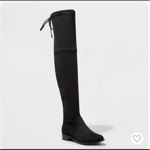 A new day over the knee boot black